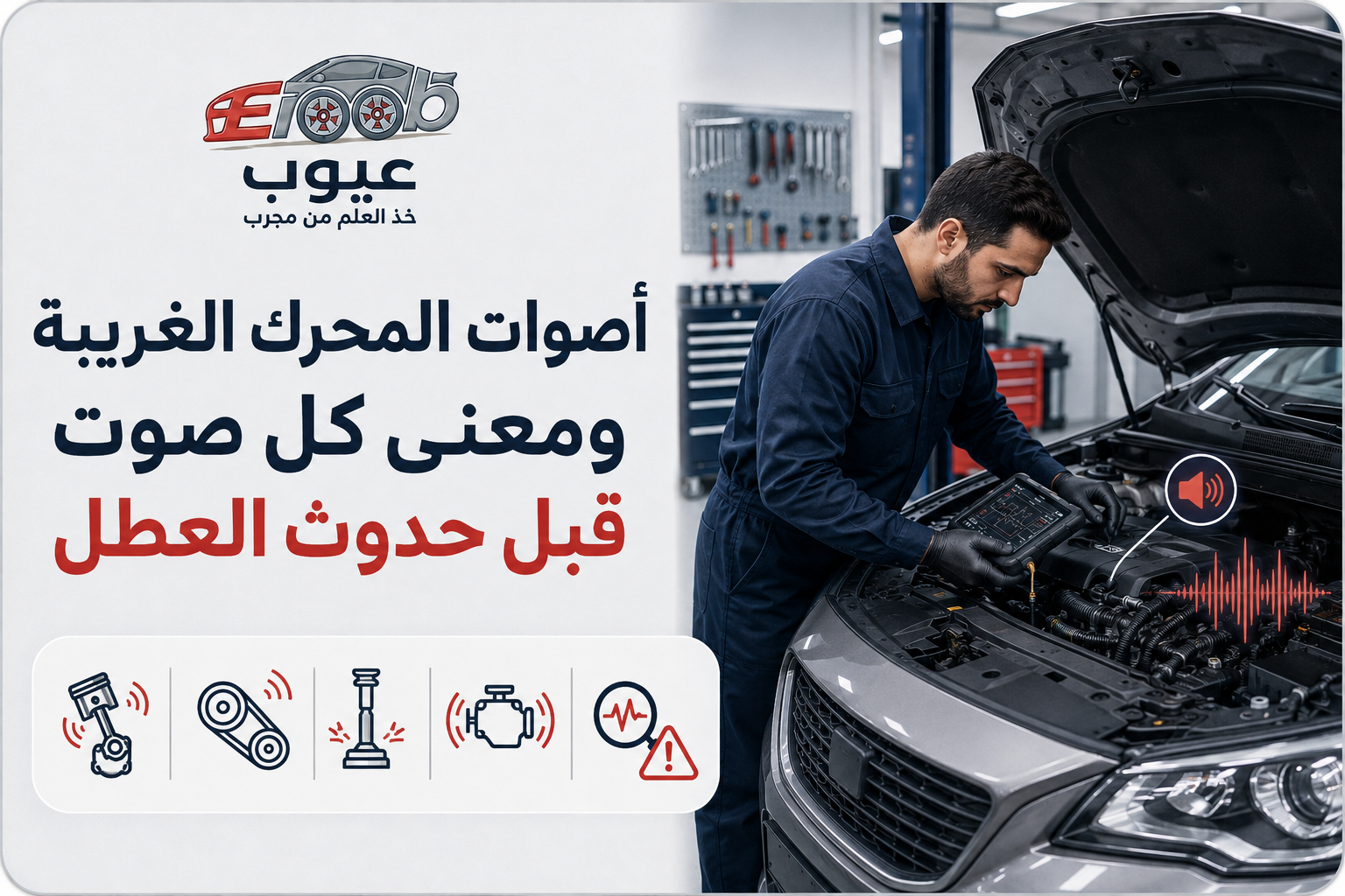 أصوات المحرك الغريبة ومعنى كل صوت قبل حدوث العطل